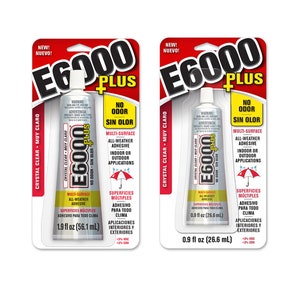 E6000 Plus Adhesive 0.9 or 1.9 oz - No Odor!