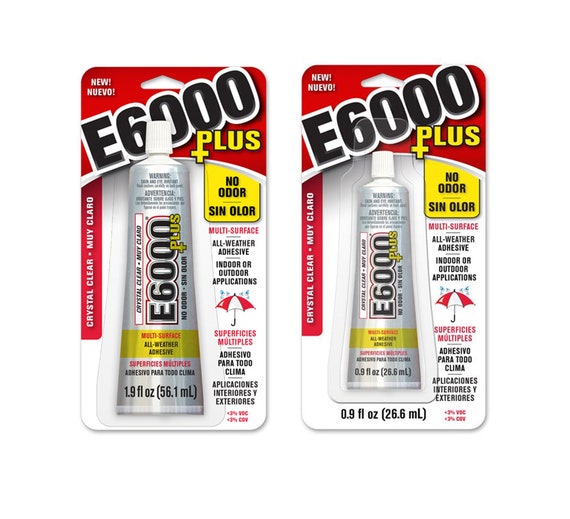 Eclectic E6000 Adhesive Glue, Industrial Strength, Clear, 237032, 2 fl. oz.  