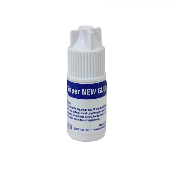 Super New Glue. For attaching findings to kumihimo cords. Works with metal, glass, plastic, rubber.