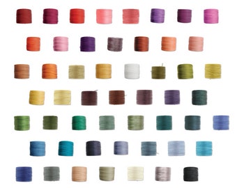 52 rollos de cordón para abalorios S-Lon Tex 210, nailon Superlon de 0,5 mm