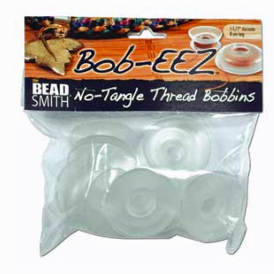 Beadsmith EZ Bob Kumihimo Bobbins – 8 Pack, 2.5" Diameter Flexible Plastic Discs