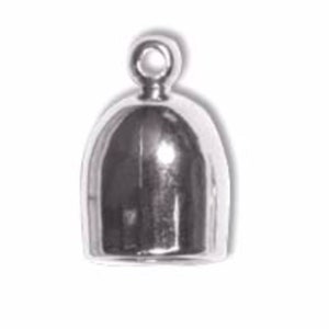 May include: Silver-toned metal cap with a rounded top and a small loop at the top.