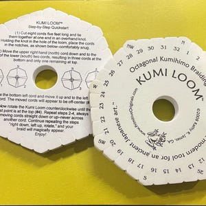 6&quot; Kumiloom™ - a portable Kumihimo disk, 12mm thick. 8-sided works for both round or flat braids.