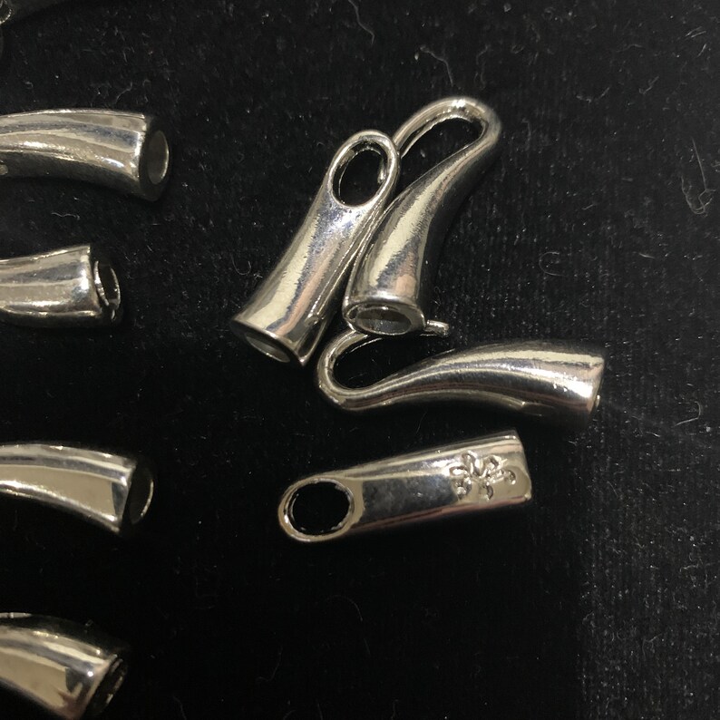 Large necklace clasps. Set7 with 4mm holes Hook /& Eye Clasps