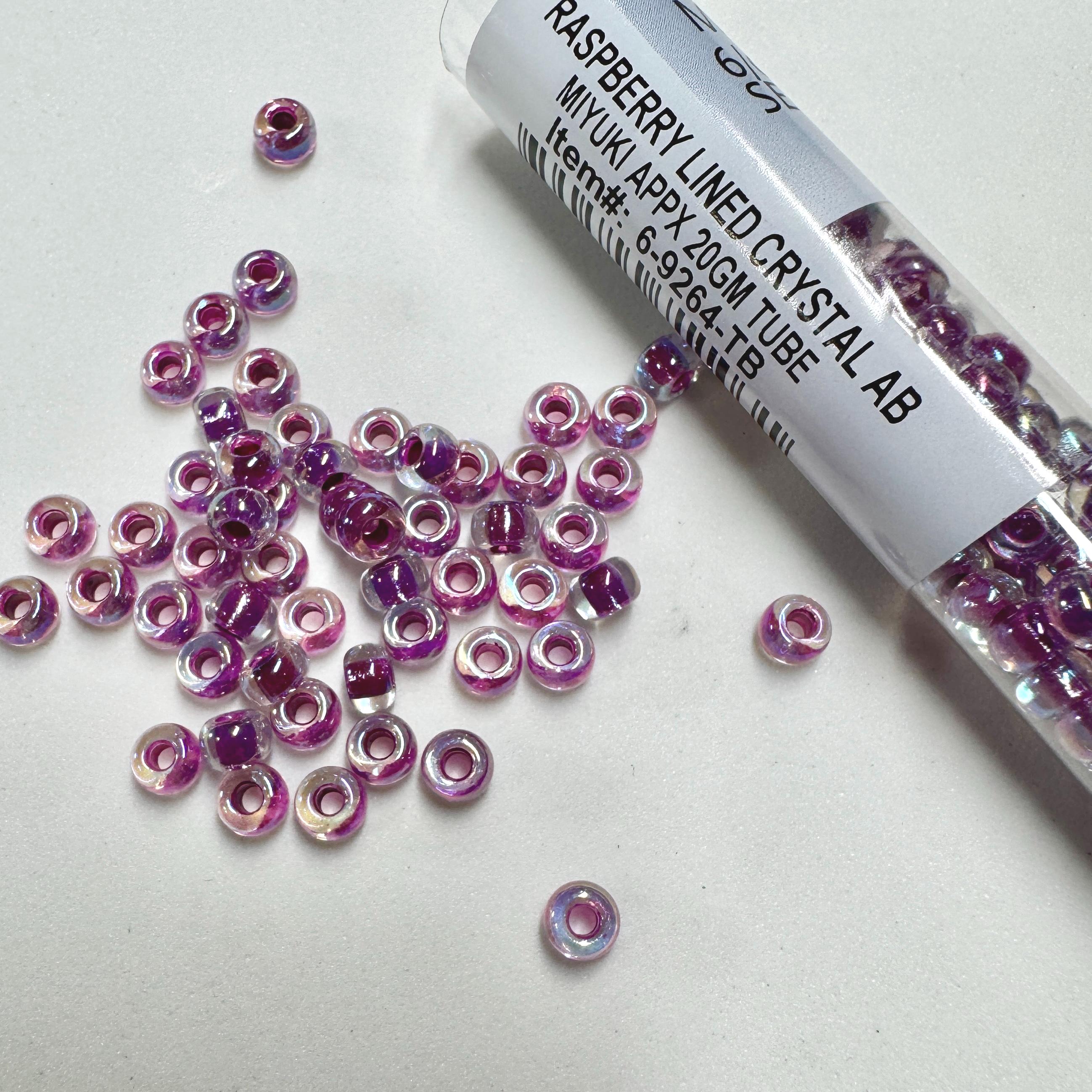 6/0 Glossy & Matte Miyuki Glass Seed Beads, 20g Tubes. Japanese