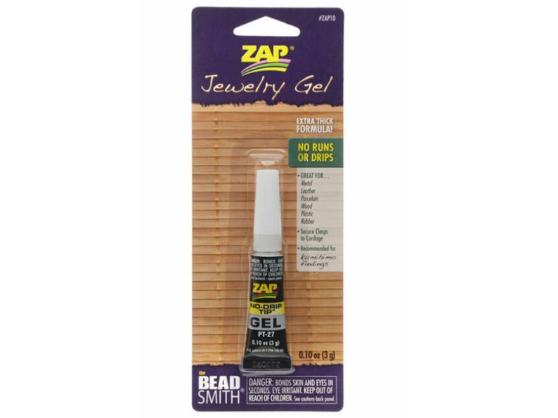 Zap Jewelry Gel .1 oz 3 g Beadsmith instant bonding glue image 1