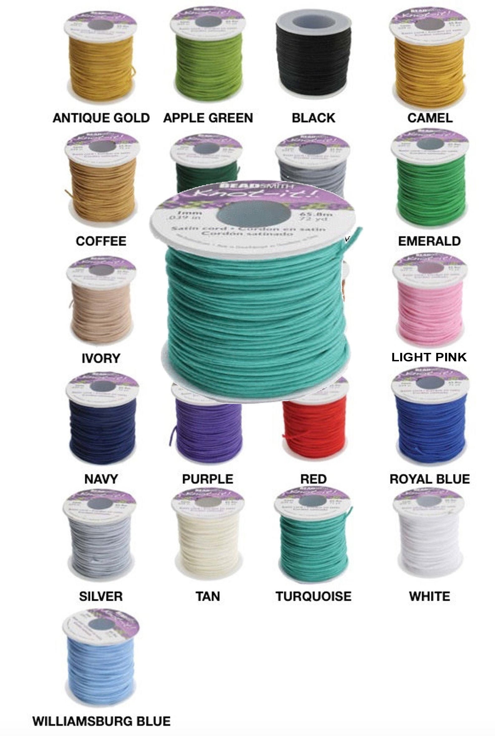 About the Fit 1mm Milan Silk Cord 25M/Roll Beading Crafting Woven