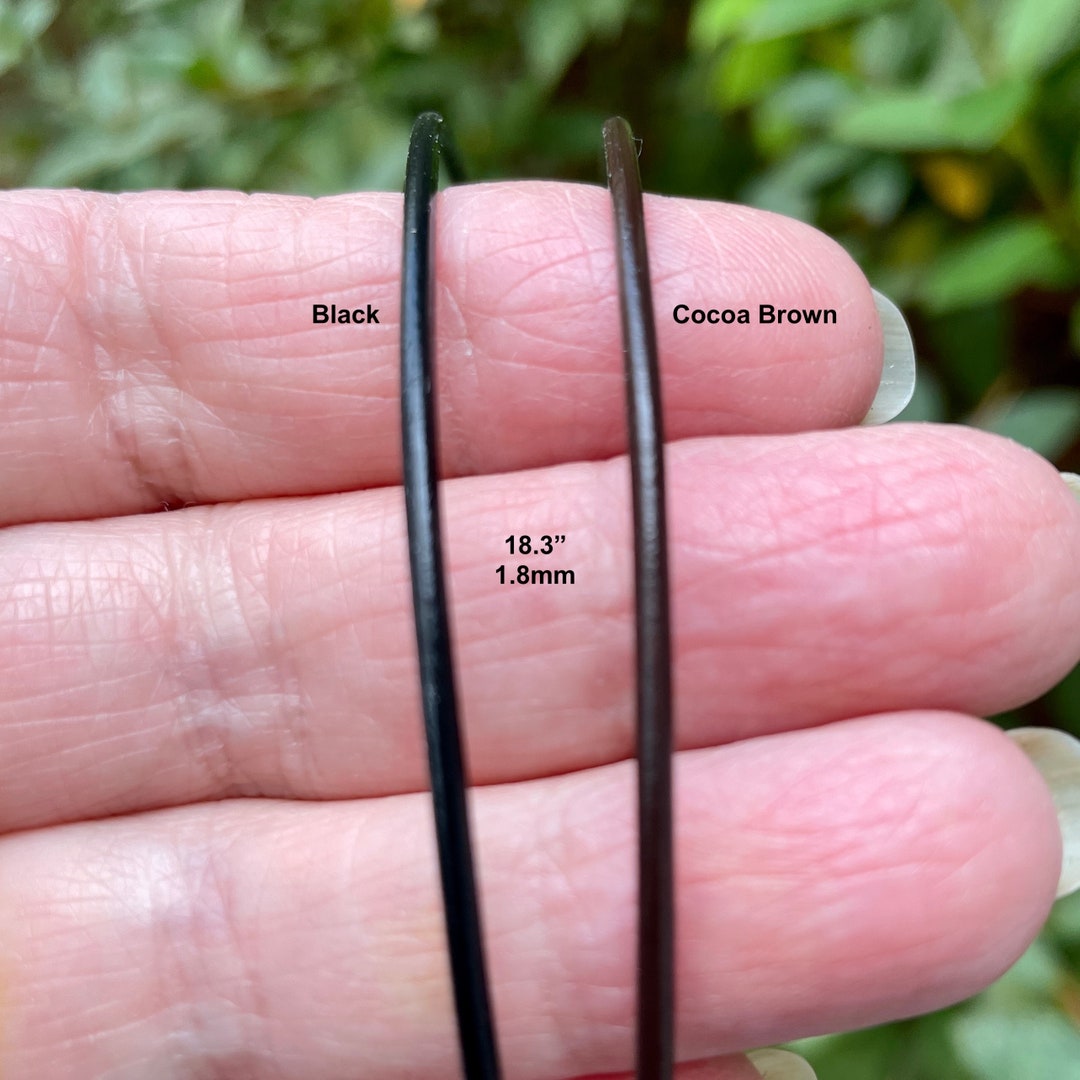 Leather Necklace Cords for Pendants. Narrow. 4 Color Options. Etsy