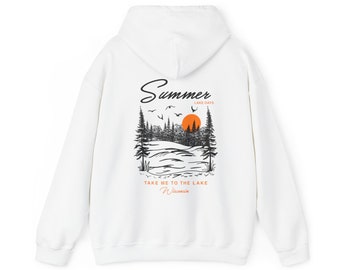 Summer Lake Days-hoodie - Take Me to The Lake-trui - Trendy Lake-hoodie - Perfect cadeau voor liefhebbers van Lake - Leuke Lake-hoodie