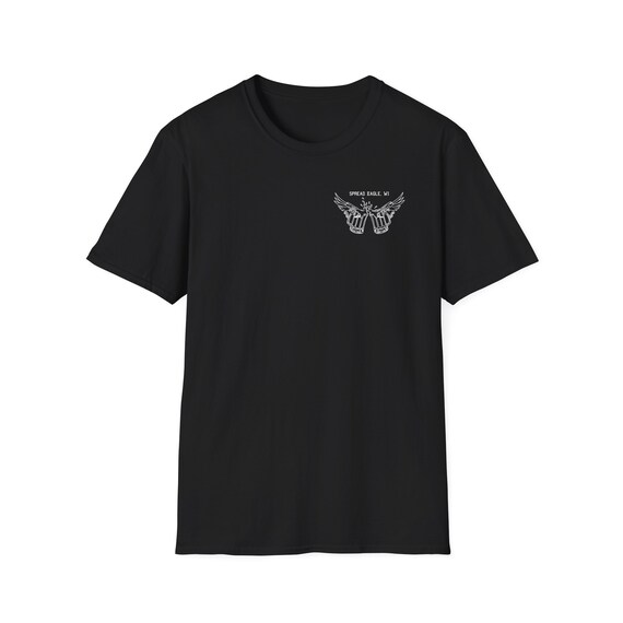 Spread Eagle WI T-shirt With Bold Eagle Design, Unique Spread