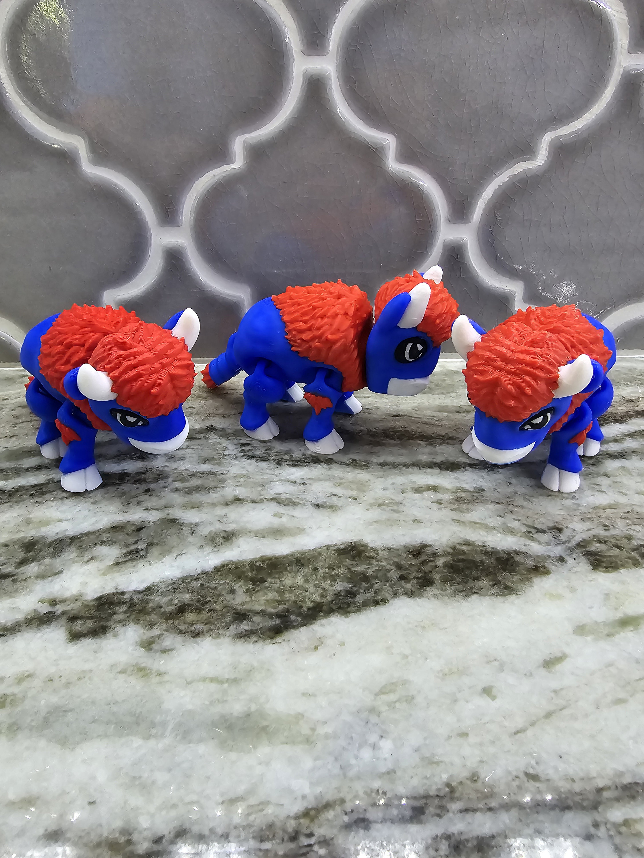 3D Printed Buffalo, Buffalo Bills, Patriotic, Buffalo, Fidget, Articulating  - Etsy