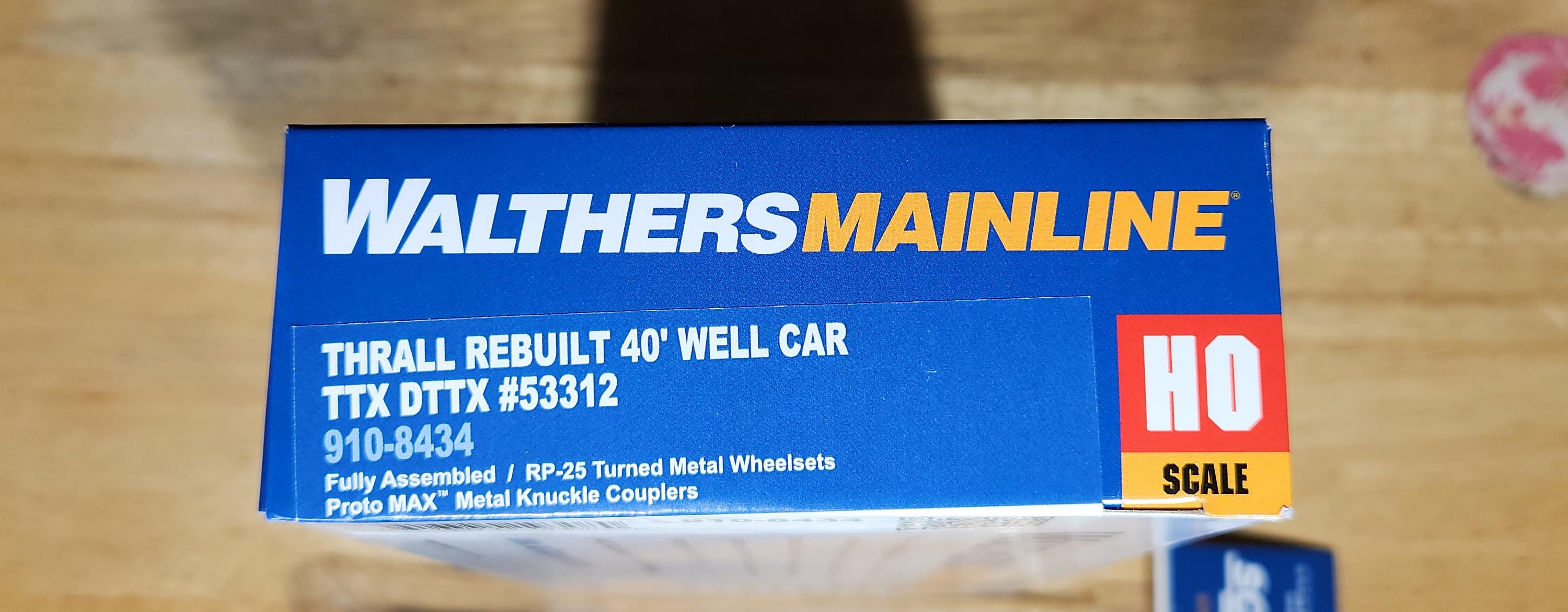 Walthers Ho Scale Train 40' Well Car TTX DTTX #53312 With Evergreen 40 ...