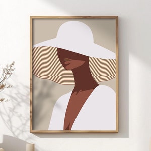 帽子をかぶった女性の絵 - Etsy 日本 帽子をかぶった女性の絵 - Etsy 日本