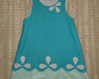 Poppy Troll A-line Style Dress-----)Custom sized/Made to order from 12 months to Girls size 8-----)U pick size