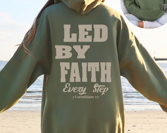 Christian Faith Streetwear, Scripture Unisex Hoodie, Inspirational Bible Verse Sweatshirt, Religious Apparel Gift for Hikers & Believers