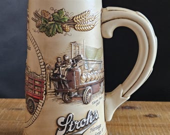 Stroh's Beer Stein - Beer Delivery Vehicles of the Past