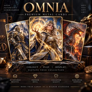 3D Textured Metal Card | Any TCG | Premium TCG Collector Gift