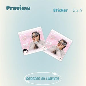 Stray Kids Hyunjin Mailing Sticker, Mailing Korean Sticker, Hyunjin Sticker, Hwang Hyunjin, Stray Kids Sticker, Kpop Sticker, SKZ Stickers