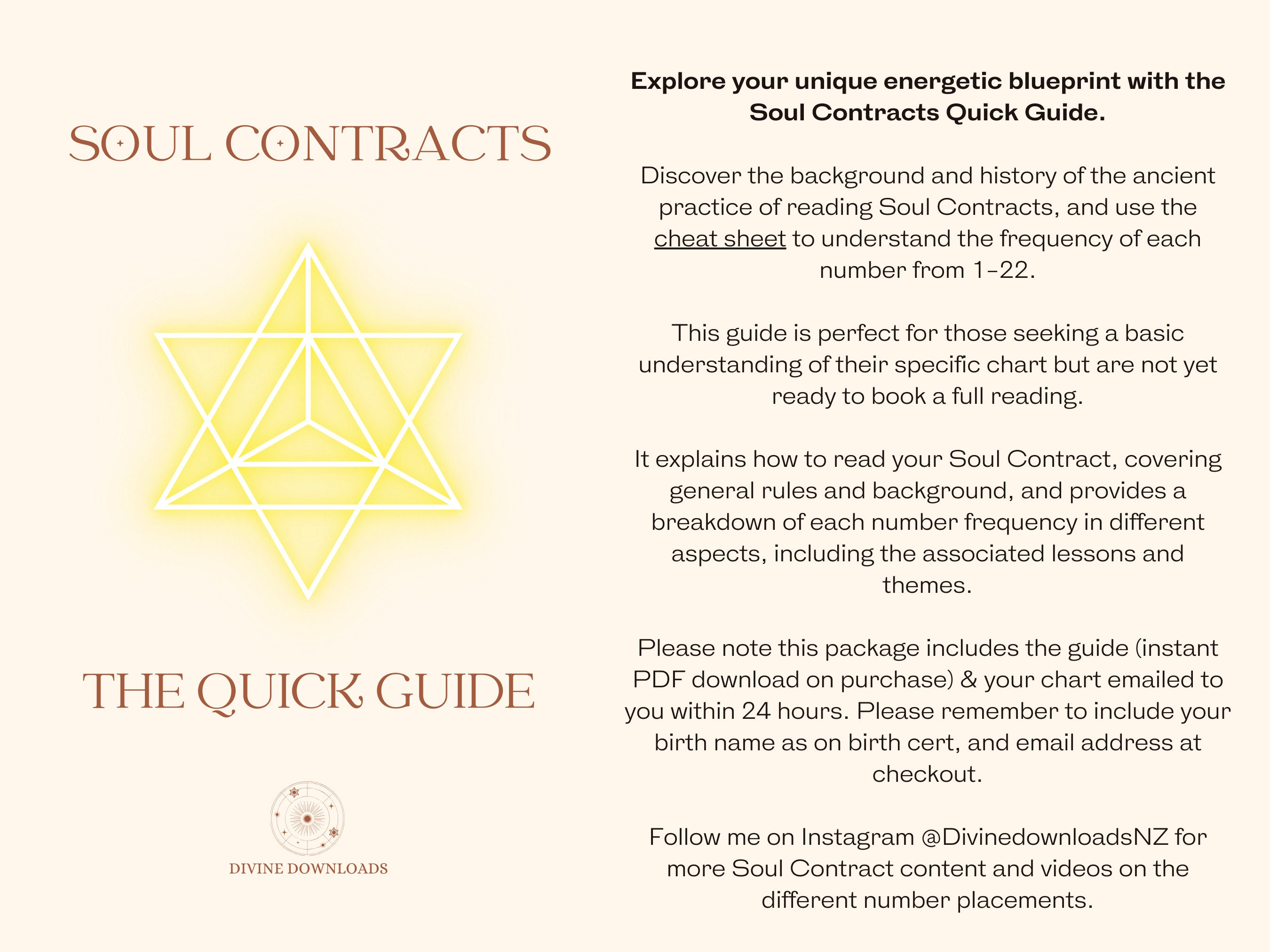 SOUL CONTRACT CHART +the Quick Guide Decode Your Own Energetic
