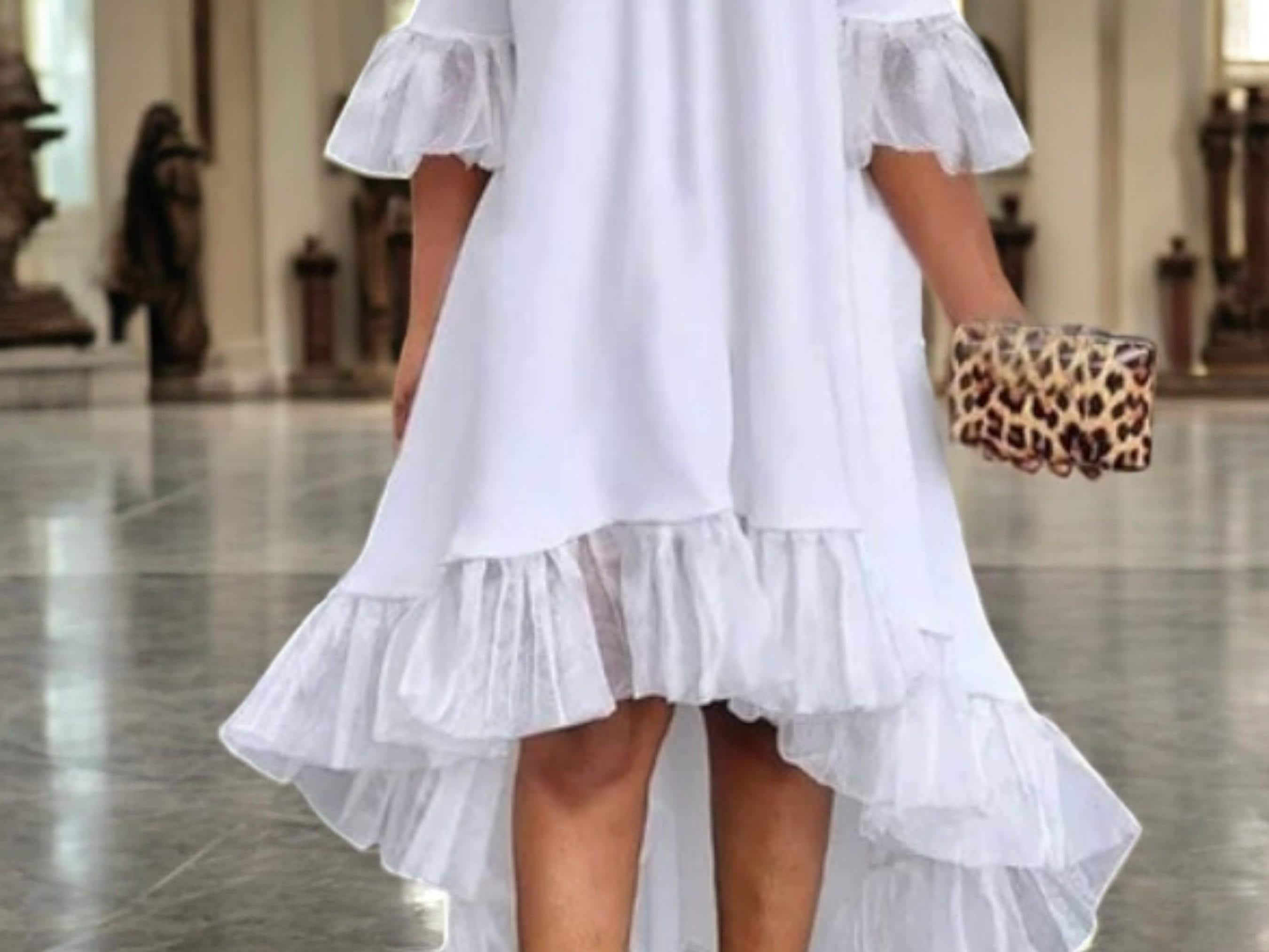 Classy Plain Half Sleeve Midi Dress