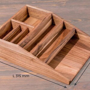 Wood Desk Organizer – Pen Holder & Stationery Storage Solution for Desktop, Wooden Office Organizer, Gift For Coworker, Stationery Stand image 4