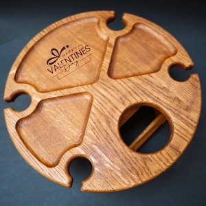 Regalos de vino personalizados, mesa de vino plegable para entretenimiento al aire libre, regalo para amantes del vino, muebles de patio portátiles, mesa de picnic de regalo para el día de San Valentín