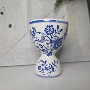 Vintage Blue Danube Double Egg Cup