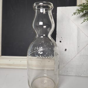 Vintage Cream Top Milk Bottle - Etsy