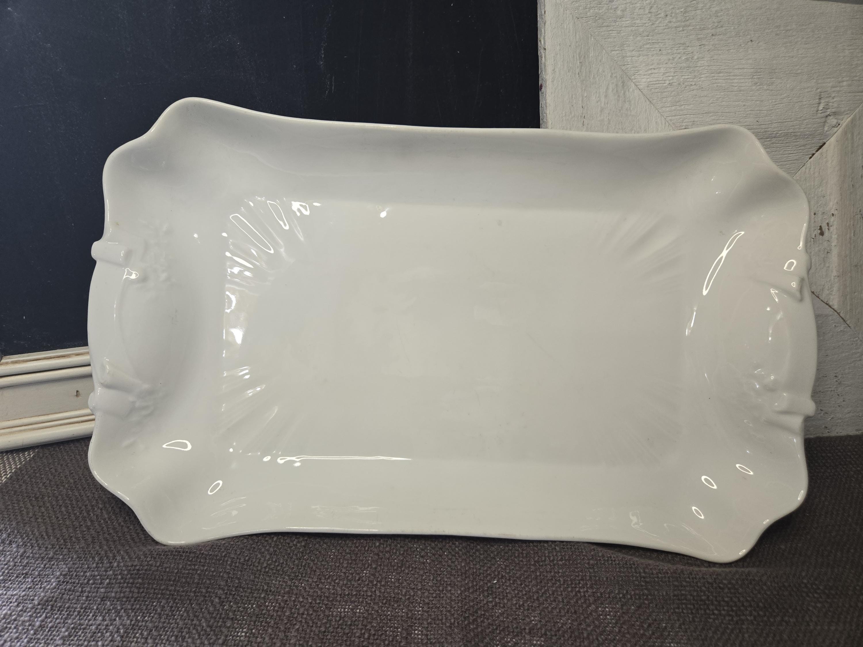 Vintage Ironstone Rectangle Serving Platter