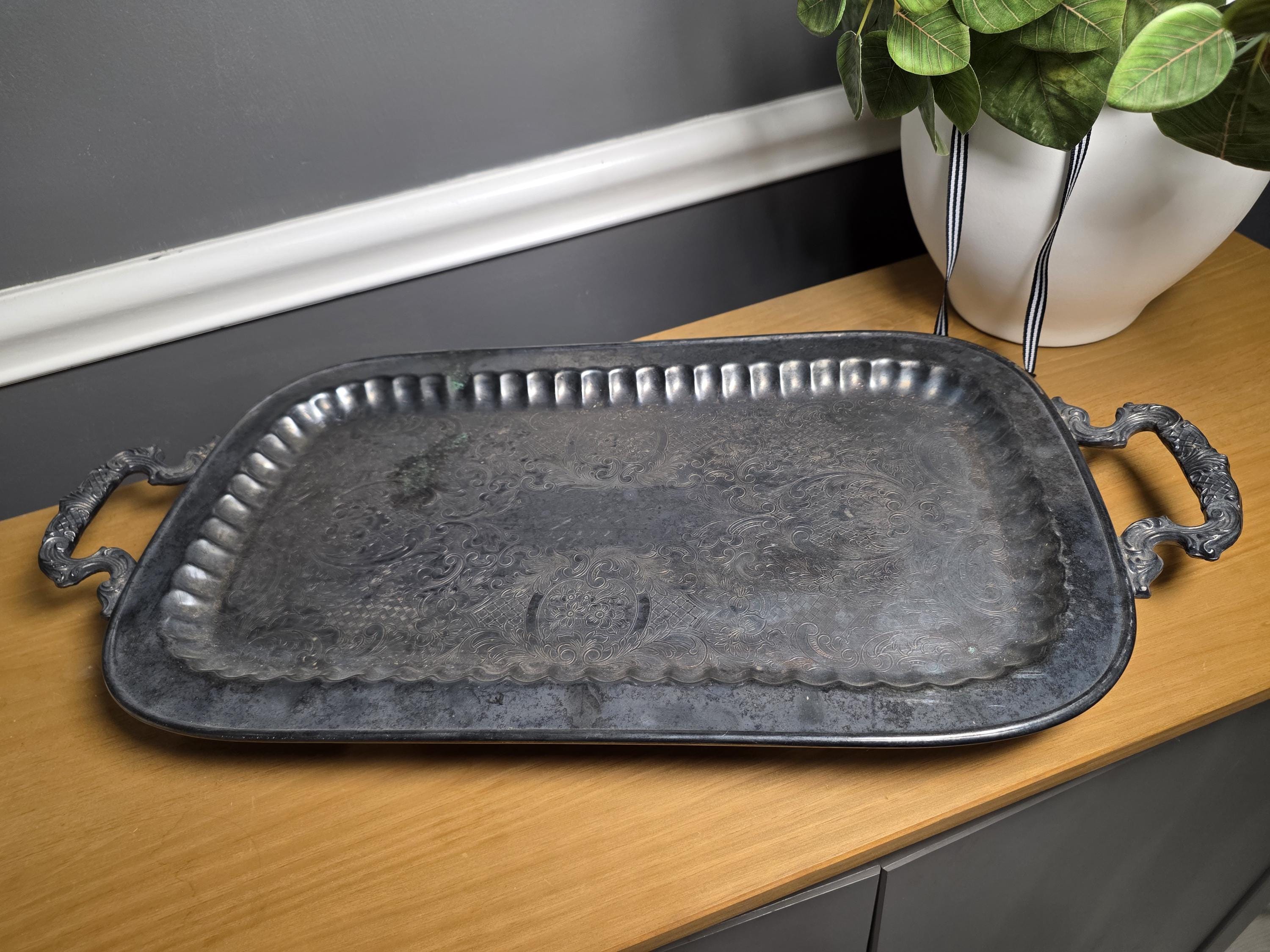 Leonard Silver Serving Tray - Etsy
