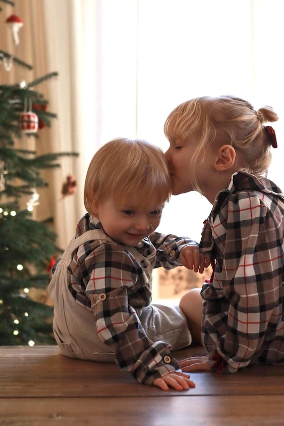 Family Brothers Christmas Outfits Sibling Matching Outfits – Big