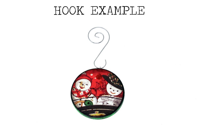 Vintage Mid Century Angels on Candy Cane Ornament Whimsical Handmade Recycled Gift Kitsch Wood Retro Christmas Decor