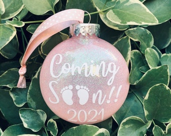 baby coming soon christmas ornaments
