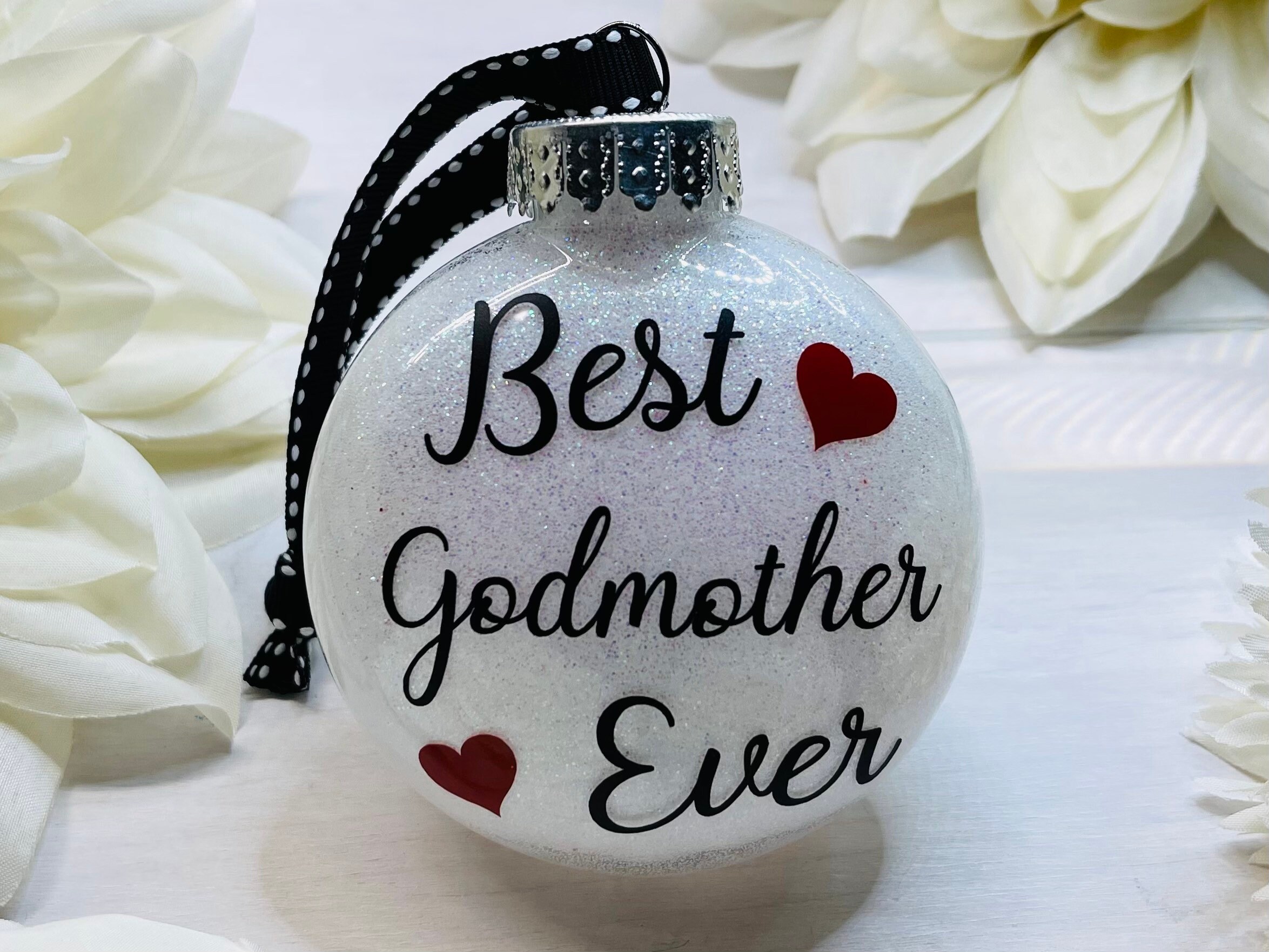Worlds most Awesome Godmother - Ornament Worlds most Awesome Godmother - Ornament