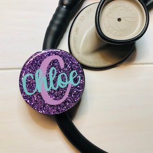 Stethoscope Name Tag | Stethoscope ID Tag | Name Tag | Name Badge | Nurse Gift | Medical Assistant Gift | Stethoscope Identification | Name