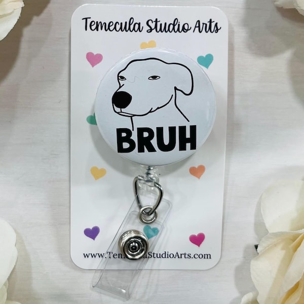 Dog Badge Reel | ER Nurse Badge Reel | Dog Lanyard | Badge Holder | Dog Stethoscope Cover | Funny Badge Holder | WTF | Dog