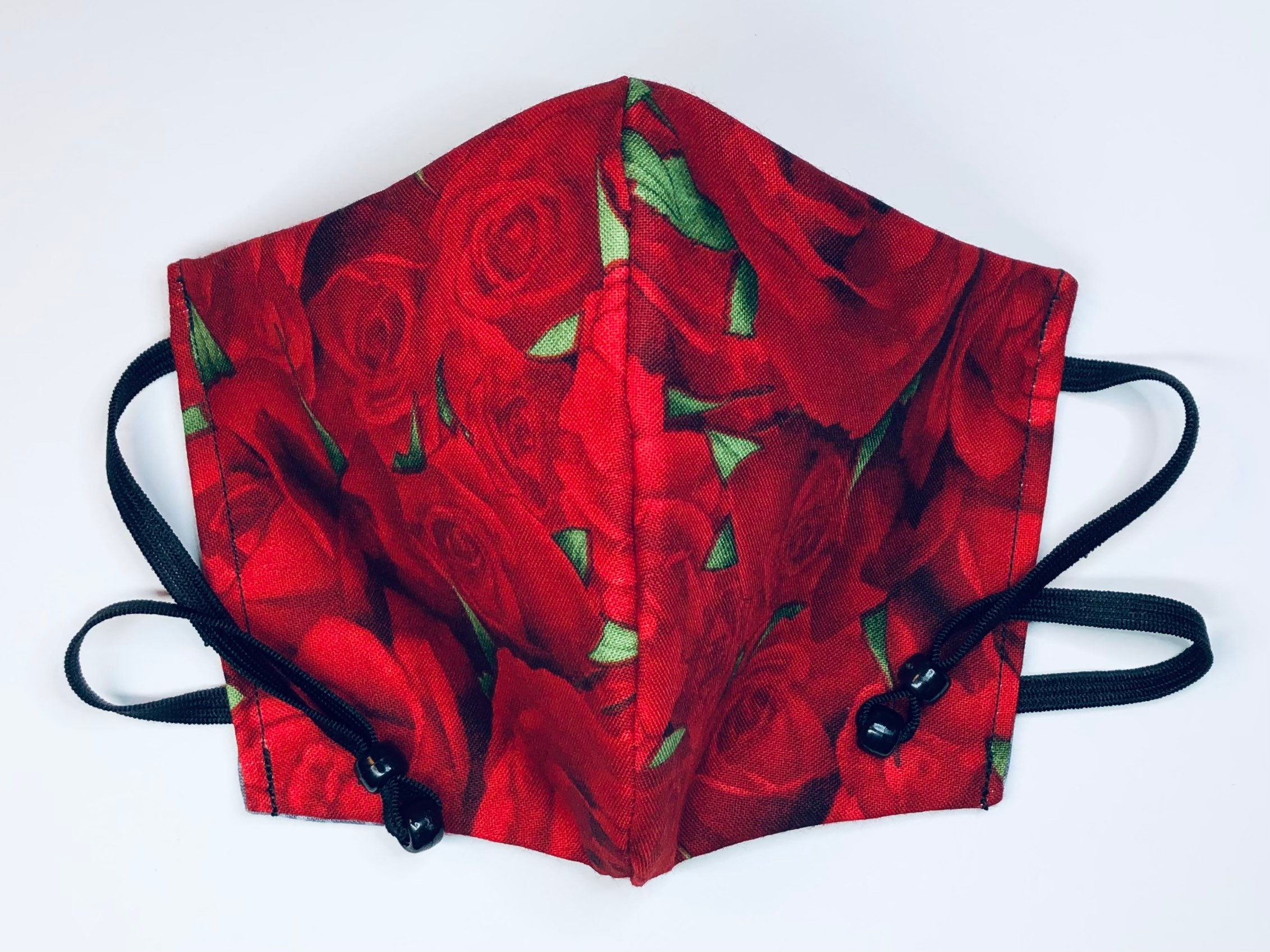 Red Rose Mask Red Roses Red Roses Mask Rose Mask Etsy