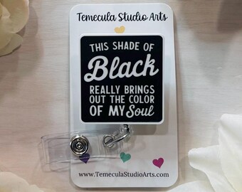 Black Lanyard | Humorous Badge Reel | Coworker Gift | Medical Student | Nursing Student Grad Gift | Badge Reels | Custom Badge Holder