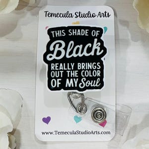 Badge Reel | Medical ID Badge | Nurse Badge Reel Funny | Funny Badge Holder | Funny Badge Reel | Coworker Gift | Name Tag | Black Cloud