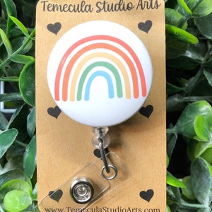 Rainbow Badge Reels | Lanyard Badge Reel | Therapist Gift | Badge Buddy | Rainbow Stethoscope Cover | Rainbow Badge Reel | Rainbow Gift