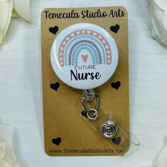 Nursing Student Future Nurse Badge Reel ER Nurse Badge Reel Medical ID  Badge Badge Holder Clinical Gift Nurse Student 