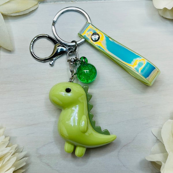 Dinosaur Keychain | Dinosaur Charms | Chunky Dinos | Kawaii Charms | Kawaii Dinosaur Charms | Dinos | Acrylic Charms | Dino Keychain Charms