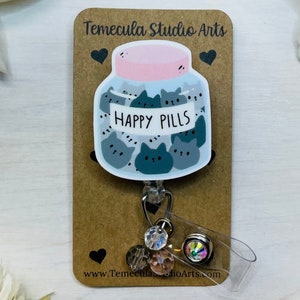 Cat Badge Reel | Cat Gift | Nurse Gift | Student Gift | Teacher Gift | Badge Reels | Pinch Badge Reel | Cute Badge Reel | Funny Cat