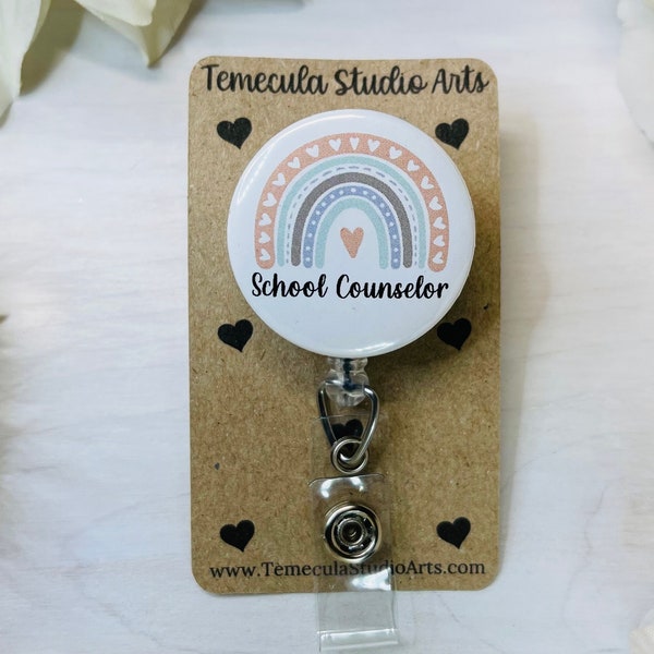 School Counselor | School Counselor Gift | Badge Reel | Badge Reel | Medical ID Badge | Badge Holder | Counselor | Counselor Gift