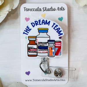 Badge Reel | Medical ID Badge | Clinicals Badge Reel | Medication Badge Holder | Nursing Student | Coworker Gift | ER Nurse | Dream