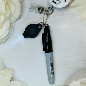 Mini Sharpie Badge Clip Nurse Jewelry Marker and Highlighter Nurse