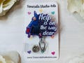 Help Is On The Way Dear Badge Reel | Purple Badge Holder  | Nurse Student Gift | Clinicals Gift | Student Badge Reels | ER Tech Lanyard