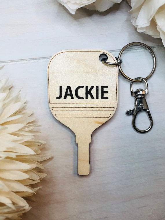 Pickle Ball Keychain | Pickle Ball Gift | Engraved Pickle Ball Keychain | Personalized Gift | Engraved Gift | Pickleball | Wood Gift | Key