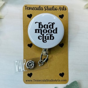 Badge Reel | Work Lanyard | Medical ID Badge | Snarky Nurse Badge Holder | Funny Badge Holder | Sarcasm | Bad Mood Club | Funny Badge Reel