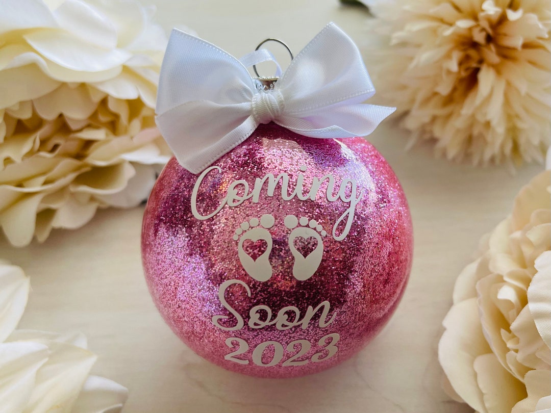 Coming Soon Ornament Pregnancy Ornament Baby Ornament Etsy
